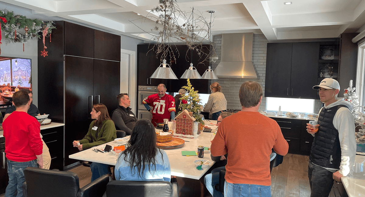 Neighbors at the progressive dinner